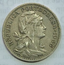 1935 Portugal 50 Centavos (For Azores)  picture