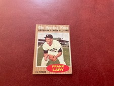 1962 Topps Tigers Frank Lary #474 All Star Baseball Card, EX. picture