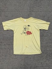 Vintage 1970s Thrashed Onondaga University Stoner Party T Shirt Size Large USA picture