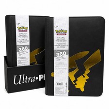 Ultra PRO Elite Series Pikachu Zipper 9-Pocket Binder Pokemon TCG 360 Cards picture