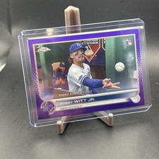 2022 Topps Chrome Update Series Rookie Debut Bobby Witt Jr. Purple Refractor picture