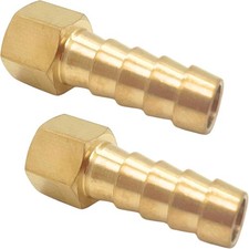 2PCS Durable Brass Hose Fittings: 1/8