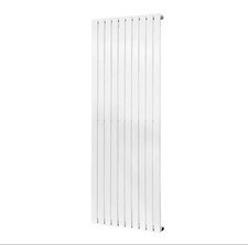 Modern Tall Wall Mount Hydronic Radiator Hot Water Heating 27 x 63 White picture