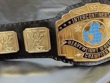 intercontinental heavyweight championship belt wrestling title 6mm adult leather picture