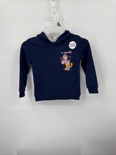 Ms Rachel Hooded Sweatshirt 4T Navy Blue LS picture