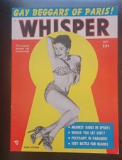 Whisper September 1953 Vintage Girlie Magazine HIGH GRADE GLOSSY picture