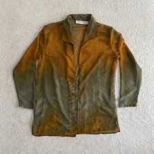 Oversized Sheer Button Down Womens M Fairy Grunge Goblin Lagenlook Whimsigoth picture