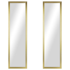 Mainstays Gold Rectangle Full-Length Wall or Door Mirror 2-Pack 13.5 x 49.5 picture