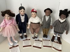 The Little Rascals 1993 Vintage Porcelain Dolls Hamilton Collection, 5-Piece Set picture