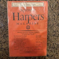 Harper's Magazine Sep 1935 back to State’s Rights Pearl S. Buck picture