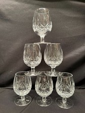 Set Of 6 Waterford Crystal Lismore Brandy Snifter Glasses Small goblets 4.5