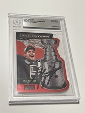 Anze Kopitar Signed Card Stanley Cup Champs Slabbed Beckett BAS IP Auto Kings a picture