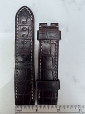 Panerai 22mm OEM Alligator Dark Brown Strap Authentic  picture
