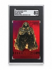 2013 Fleer Marvel Retro #37 Doctor Doom PMG RED /100 SGC 8 picture