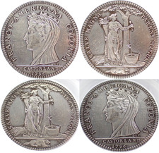 1796 CASTORLAND (French, New York, USA) Medal, Silver Modern Restrike ANACS AU58 picture