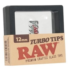 One RAW Rolling Papers GLASS TURBO TIP - 12mm - LIMITED - Premium Crafted Tips picture