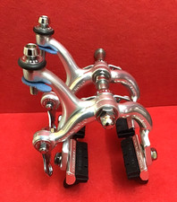 NOS CAMPAGNOLO SUPER RECORD BRAKES 54mm MID REACH 4VTG.NOS CAMPAGNOLO BRAKE PADS picture