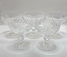 Vintage Waterford Crystal Boyne Champagne Coupes Sherbet Dishes Glasses Mint picture