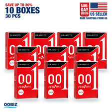 OKAMOTO ZERO ONE 001 Ultra thin Condom 3pc X 10 boxes - US seller picture