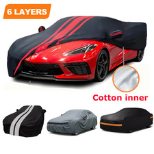 6 Layer 100% Waterproof Car Cover Custom for Chevy Corvette C4 C5 C6 C7 C8 picture