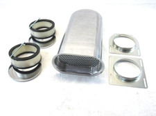 Hillborn Style Dual Quad 4 Barrel Aluminum Carb Scoop Polished E40007P picture