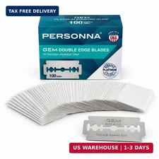 Personna GEM Platinum Diamond Glide Double Edge Razor Blades, 100 Count, Surgica picture