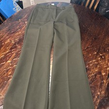 Reiss Women’s Wide Leg Pants Army Green Size US 10 Regular picture