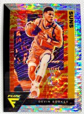 2020-21 Panini Flux Devin Booker Silver Pulsar Prizm Card #140 SP Phoenix Suns picture