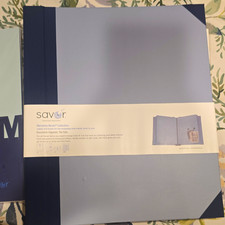 Savor The Folio Document Organizer Blue Letter 10 Pockets Acid-Free Flap MB01 picture