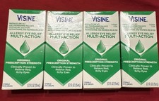 4 Pack Visine Allergy Eye Relief Multi-Action Redness Reliever Drops EX 10/ 2026 picture