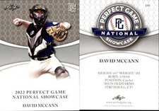 DAVID MCCANN 2022 LEAF PERFECT GAME 