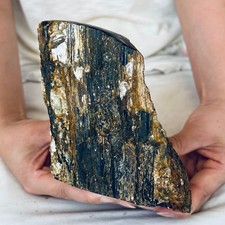 4.95LB Restoration of natural black tourmaline symbiotic crystal specimens 2250g picture