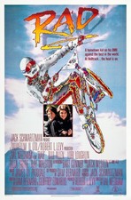 1986 Rad Movie Poster 11X17 Bill Allen Lori Loughlin Talia Shire BMX Bike 🍿 picture