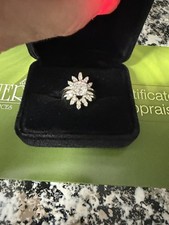 Vintage 1.75ct Natural Diamond Wedding Set 1.25ct G I1 Platinum /14K Gold picture