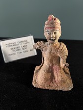 ANCIENT Chinese TERRACOTTA DIETY Seated Lady House God Circa 11th Century AD picture