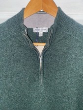 Peter Millar Crown Crescent Quarter Zip Sweater Small MARP$325 picture