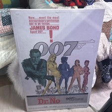 DR NO On Linen Movie Poster (Fine) One Sheet 1963 James Bond 007 Yellow Smoke   picture