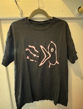 Official Lil Peep Bird Design Puff Print T-Shirt - Black Size M picture