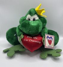 1987 Applause Prince Charming Frog Plush Kiss Me I'm Charming 10