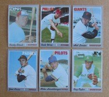 1970 TOPPS BASEBALL CARD SINGLES #550-720 COMPLETE YOUR SET PICK UPDATED 9/9 picture