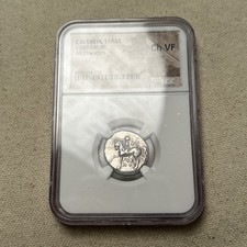 Calabria Taras Horseman Didrachm NGC CH VF Ancient Silver Coin #PJ picture