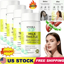 5x Uvora Milk Thistle Detox, Premium Herbal Supplement With Milk Thistle Extrac picture