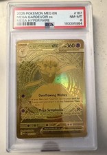 2025 POKEMON MEG EN-MEGA EVOLUTION MEGA HYPER RARE #187 MEGA GARDEVOIR EX PSA 8 picture