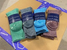 Bombas Calf Socks Large Cool Marl Assorted 4-Pack | Virgin Atlantic | NWT picture