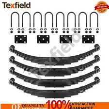 7000lb 7K Tandem Trailer Axle Suspension Kit 3500lbs 6 Leaf Springs + U-bolt Kit picture