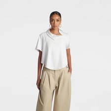 KBB by KAHLANA Women's 'The Asym Polo' - White M picture