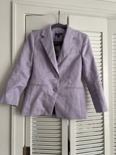 NWT J Crew Margeaux Blazer Stretch Linen Blend Size 2P 2 Petite Lavender Blush picture