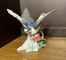 Lenox Cliff Swallow Garden Bird sculpture Porcelain Figurine Vintage 2000 picture