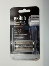 Genuine BRAUN Series 8 83M Electric Shaver Head Replacement - Silver - Brand New picture