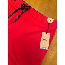 Quiksilver Mens High Risk Red Performance Boardshorts Swim Trunks Size 33 NEW picture